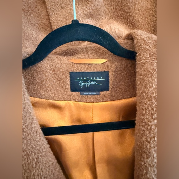 Sentaler Boucle Alpaca Long Belted Coat - Picture 6 of 7